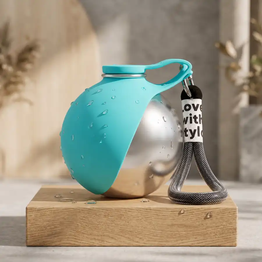 Insulated Dog Water Bottle + Bowl